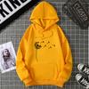 Mingxin Foto Real Estación Independiente de Exportación Sudadera de Terciopelo para Mujer Pantalones con Estampado de Planta y Bolsillo Tipo Canguro con Solapa Sudadera con Capucha Estampada y Cordón
