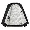 Nueva chaqueta de plumón cortavientos con cuello de béisbol de pato blanco para hombre, versátil abrigo de plumón de invierno, importación transfronteriza de Amazon