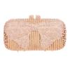 Jiaxili [Diamante] Industria Pesada Socialité Lujo Clutch Diamante Lleno de Pedrería Bolso de Noche Ceremonia Nupcial