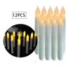 Directamente del fabricante: Velas Electrónicas Cortas con Cabeza de Muñeca de Dos Niveles para Decoraciones de Bodas y Cumpleaños, Iluminación Ambiental, Velas Flotantes