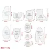 Regla Acrílica para Costura y Patchwork Regla de Diseño de Ropa 90 grados Tela Cortada Irregularmente Regla Doble Plantilla de Patchwork Transfronterizo
