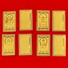 Oito Deuses Guardiões Adesivos de Celular com Folha de Ouro, Doze Signos do Zodíaco, Adesivos Dourados de Celular do Ano do Zodíaco, Pequenas Tiras de Papel, Amuletos do Ano do Zodíaco