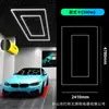 Luz Hexagonal de Panal Transfronteriza 110V Luz de Garaje 220V Impermeable con Recubrimiento de Película Luz para Lavado de Autos Iluminación para Estación de Trabajo de Belleza de Autos