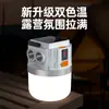 Lámpara de Camping Solar Recargable Lámpara de Emergencia de Larga Duración Lámpara para Puesto de Mercado Nocturno Lámpara de Iluminación Recargable para Exteriores