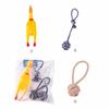 Brinquedo de pelúcia para cachorro intolerante, acompanha molares, combinação engraçada de três peças, brinquedo para animais de estimação, atacado