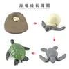 Juguete modelo de animal pequeño simulación ciclo de vida crecimiento rana tortuga pollo Montessori material didáctico preescolar venta al por mayor