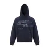 Moletom com Capuz Masculino Espesso de Ajuste Solto com Design de Letras Retro Americano de Alta Qualidade Unissex 2026