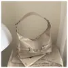 Bolsa de Axila Grande Capacidade Estilo Coreano Nicho para Mulheres 2025 Novo Modelo Bolsa de Ombro Preta Moda Comutador Bolsa Tote Transversal