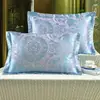 Juego de Almohadas de Algodón para Adultos Funda para Relleno de Almohada Individual Almohada Grande Funda para Almohada Par de Fundas de Almohada Jacquard de Algodón Puro