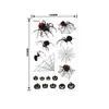 Pegatina Día del Diablo de Halloween de Emmy Impermeable Ecológica Cicatriz Parodia Cicatriz Murciélago Red de Araña Pegatina de Tatuaje
