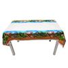 Colección de 100 manteles de fiesta Mantel de picnic rectangular desechable de pe para fiesta de cumpleaños decoración de mantel de plástico de cumpleaños