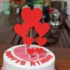 Decoración creativa de bandera para todo tipo de ocasiones tamaño palillo de dientes pastel tarjeta de amor inserción enchufe brillante pastel de cumpleaños inserción de tarjeta para hornear