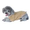 Ropa para perros de color caqui, suéter de punto, suéter suave y grueso para perros y gatos, ropa cálida para otoño e invierno para mascotas