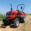 Trator Agrícola de Quatro Rodas Dongfeng 504 com Potente Enxada Rotativa para Escavação, Trator Agrícola de Tração nas Quatro Rodas