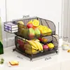 Tigela de Frutas Multicamadas para Casa, Cesta de Frutas para Mesa de Centro da Sala de Estar, Prato de Exibição para Armazenamento de Lanches Doces na Mesa de Jantar