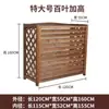 Cubierta decorativa embellecedora para unidad exterior de aire acondicionado, estante de almacenamiento para balcón, soporte de madera para plantas, madera anticorrosión, cubierta protectora para aire acondicionado, blindaje de unidad exterior
