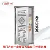 Acero Inoxidable 304 Puerta Única, Puerta de Entrada Engrosada, Puerta Antirrobo, Puerta de Cocina para el Hogar, Puerta de Balcón, Puerta Principal para Uso Doméstico