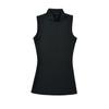 Chaleco de cuello alto medio simple de color sólido de estilo europeo y americano para mujer, top sin mangas ajustado elegante de Spice Girl de verano 2024