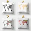 Funda de almohada para sofá Laitu Patrón de dibujos animados Almohada lumbar de coche Poliéster Almohada de oficina