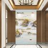 Nuevo estilo atmosférico pintura china a tinta pintura doméstica Xuan vertical pasillo pasillo vestíbulo pared de fondo mural paisaje pintura mural