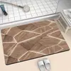 Tapete de Chão de Lama Diatomácea Temu Transfronteiriço para Entrada de Banheiro, Resistente à Sujeira, Resistente ao Desgaste, Tapete Antiderrapante, Tapete de Chão de Banheiro Estilo Simples