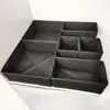 Caja de Almacenamiento de Ropa Interior de Tela Organizador de Cajones Plegable Compartimentos para Calcetines Sujetadores Calzones Caja de Almacenamiento Esencial para el Hogar