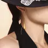 Pendientes de mujer con borlas de agua caliente transfronterizas, ligeros, de lujo, con diseño de nicho, de acero inoxidable, al por mayor