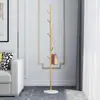 Perchero de Pie Minimalista de Lujo Ligero, Perchero de Placa de Roca Estilo Crema, Perchero Ahorrador de Espacio para Entrada de Casa