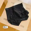 Bragas Sexys de Encaje de Cintura Alta para Mujer 7A Entrepierna Antibacteriana Transpirables Suaves Ligeras Malla Hielo Seda Sin Costuras Calzones 5842