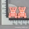 Funda para Teléfono Móvil de Pegamento Crema DIY Pinza para el Pelo Material de Dibujos Animados Accesorios de Resina Accesorios para el Cabello Accesorios Oso Agujero Parche para Zapatos