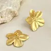 En Stock Popular Comercio Exterior Nuevo Estilo Chino Tendencia Nacional Collar de Flor Grande Elegante Colgante de Flor Pintado en Spray Set de Joyería