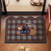 Alfombrilla de suelo suave estilo retro de tierra de diatomeas, alfombrilla de suelo para baño, felpudo de puerta de baño absorbente, secado rápido, antideslizante y resistente a las manchas, alfombrilla de suelo para el hogar