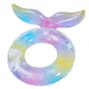 Flotador de natación transfronterizo para adultos, engrosado, de celebridad de internet, colorido, de sirena, para axilas, anillo inflable grande con lentejuelas, flotador de natación para agua