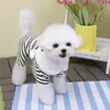 Ropa de Cuatro Patas para Perro de Primavera y Otoño, Pijamas Elásticos de Algodón Puro para Cachorro, Ropa para Mascotas Teddy Bichon, Ropa de Casa de Cuatro Patas con Cuello de Conejo