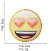 Pegatinas de Tela con Expresiones de Emoji Accesorios para Ropa Calcomanías Decorativas Parches Divertidos Serie de Insignias Redondas Lindas de Smiley