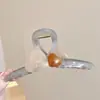 Grampo de Tubarão Quadrado Elegante Retro Coreano Grampo de Cabelo Elegante Acessórios de Cabelo de Celebridade da Internet Francesa Maillard Adorno de Cabeça