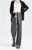 Calça de Maternidade 2025 Estilo Primavera e Outono Casual Calça de Perna Larga Cintura Alta Caimento Macio Aveludado Comprimento Total Reta Veludo Aveludado