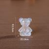 Nuevos Accesorios de Joyería de Resina de Oso con Brillantina Fina DIY Pegamento Crema Funda para Teléfono Móvil Horquilla Colgante Parche Decorativo Venta al por Mayor