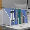 Estante de escritorio para archivos, organizador de documentos de oficina, estante modular metálico simple, soporte para libros de gran capacidad
