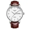 Guanqin 16058 Relógio de Pulso Fashion Luminoso com Calendário Masculino Recortado Totalmente Automático Mecânico Marca Relógio à Prova d'Água