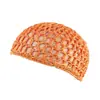 Red para el Cabello Transfronteriza, Gorra de Red Africana, Red para el Cabello de Colores para Mujer, Gorra de Red Tejida Hueca Hecha a Mano, Gorra de Red Elástica Alta Invisible para Poner