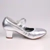 Novos Sapatos Quadrados de Borracha com Salto Médio da Tessili para Mulheres, Sapatos de Salão com Solado Macio, Respiráveis e Leves