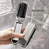 Novo Pente de Almofada de Ar Desenho Animado, Pente de Cabelo Dobrável Portátil, Espelho de Maquiagem Portátil, Espelho Pente Compacto Dupla Função Tudo-em-Um, Pente Massageador
