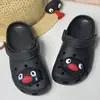 Charms de Sapato para Crocs Estilo Novo Transfronteiriço Desenho de Pinguim Expressão Fofa e Engraçada, Acessórios Decorativos Destacáveis