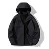 Jaqueta Outdoor Três em Um para Mulheres, Inverno com Capuz, Marca da Moda, Impermeável, Estilo Masculino, Destacável, Roupa de Trabalho, Feita Sob Medida