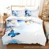Juego de Cama de Tres Piezas Serie Mariposas de Venta Caliente Transfronteriza Impresión Digital Amazon Comercio Exterior Textil para el Hogar Edredón