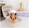 Roupas para boneca Batata 14cm roupas para mini boneca saia adereço de cabeça colete macacão avental