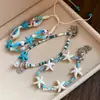 Pulsera de Concha y Estrella Estilo Vacaciones en la Playa, Pulsera Exquisita de Moda y Alta Gama, Nuevo Accesorio de Mano Estilo Retro de Lujo Ligero