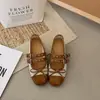 Zapatos de Ballet Retro de Corte Bajo Simples Zapatos Mary Jane 2026 Doble Hebilla Lazo Moda Casual Nuevo Estilo