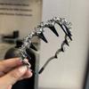 Diadema de Cristal de Lujo Ligero Estilo Coreano Peine para el Cabello de Gama Alta con Diadema Dentada para Cabello Roto Clips para el Cabello para Lavar la Cara que Combinan con Todo Accesorios para el Cabello para Mujeres
